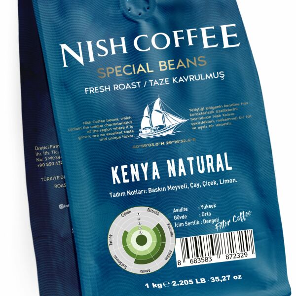 Nish Filtre Kahve Kenya Natural 1 Kg