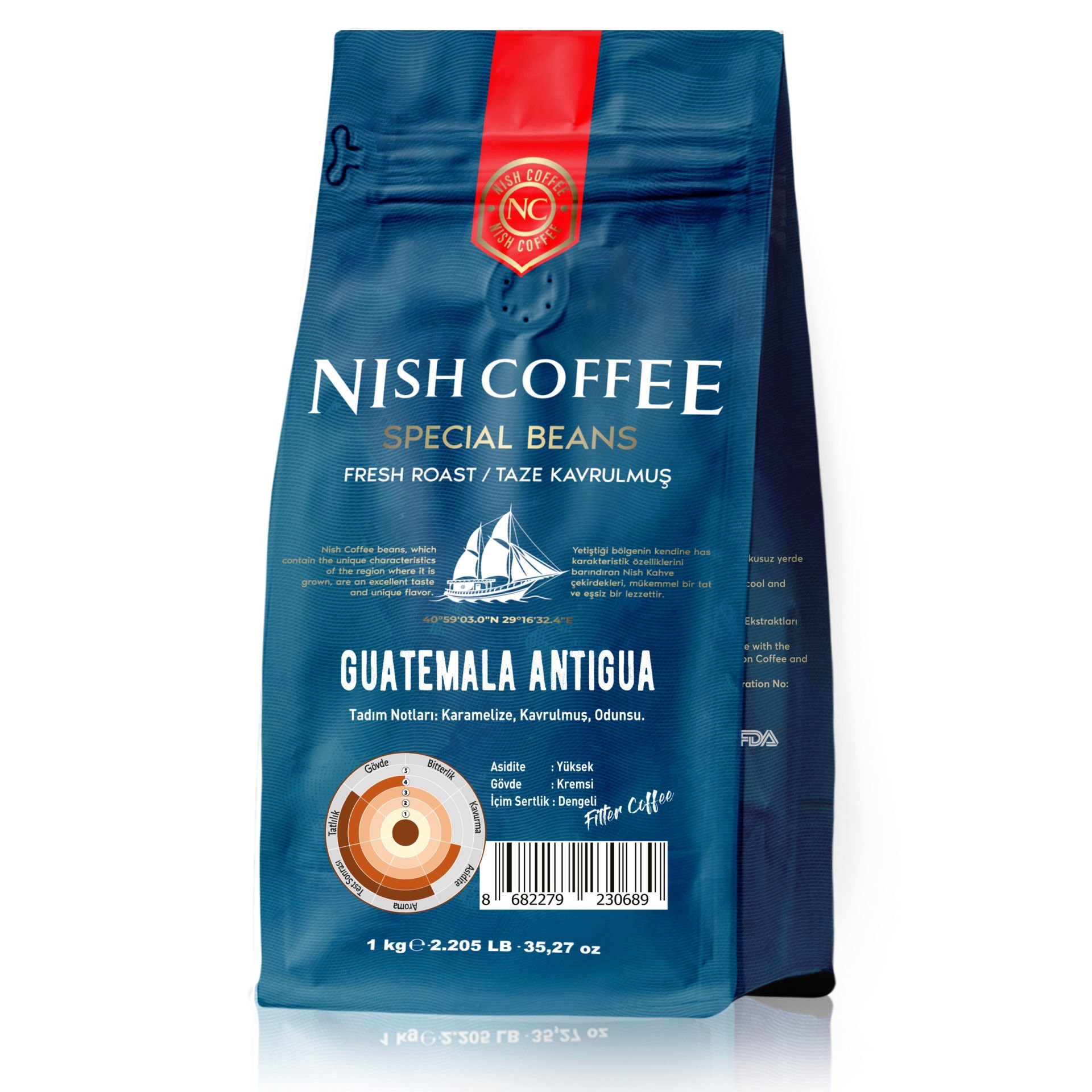 Nish Filtre Kahve Guatemala Antigua 1 Kg