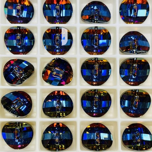 3016 12mm Crystal Meridian Blue (001MBL) Crystal Button