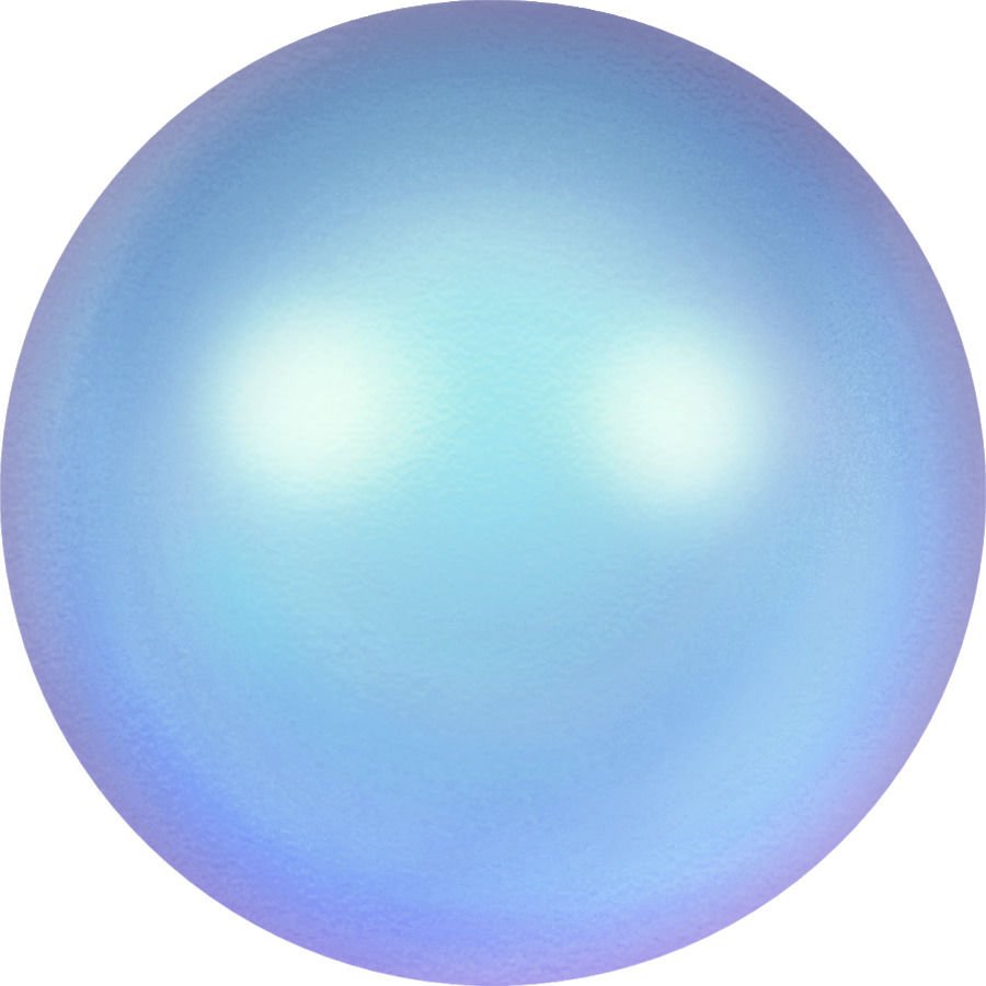Swarovski 5810 İnci 6mm Crystal Iridescent Light Blue Pearl (001 948) - Sedefli Mavi İnci Boncuk
