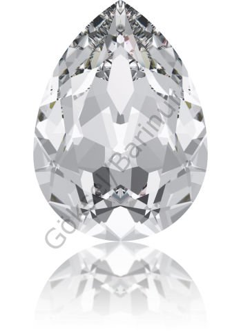 4320 14X10mm Crystal (001) Foyalı - Damla Şekilli Beyaz Kristal Taş