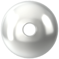 Swarovski 5810 İnci 4mm Crystal Moonlight Pearl (001 2033) - Parlak Gri (Gümüş) İnci Boncuk