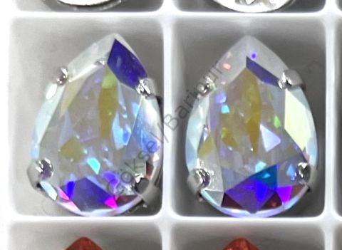 4320 14X10mm Crystal Aurore Boreale (001AB) Foiled - Drop-Shaped Crystal Stone