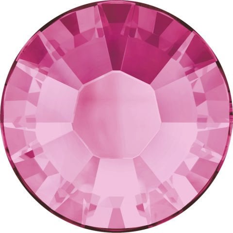 2028 SS12 Rose (209) Hotfix - Iron-On Crystal Stone
