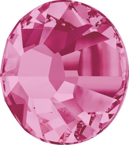 2028 SS12 Rose (209) Hotfix - Ütüyle Yapışan Pembe Renk Kristal Taş