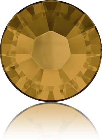 2028 SS12 Topaz (203) Hotfix - Ütüyle Yapışan Sarı Renk Kristal Taş