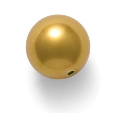 Swarovski 5810 İnci 4mm Crystal Royal Gold Pearl (001 2034) - Doygun Altın Renkte Kristal İnci Boncuk