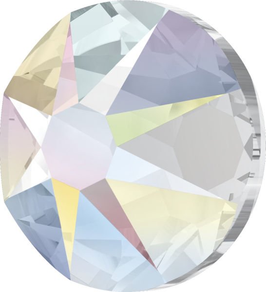 2088 SS40 Crystal AB (001AB) Foiled - Foyalı Altı Düz Taş