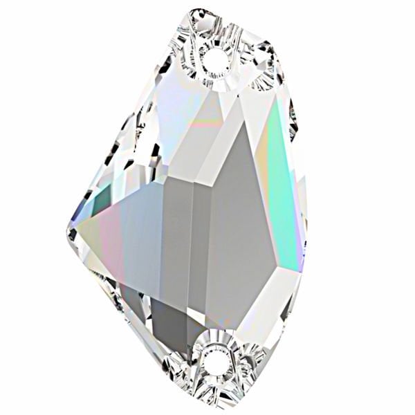 3256 Galactic Crystal AB (001AB) Foiled 27x16mm - Foyalı Galaktik Dikme Taş Janjan - 2-12-30 Adetlik Paketler