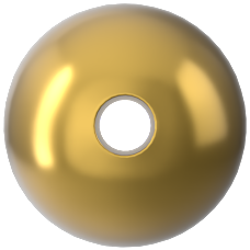 Swarovski 5810 İnci 6mm Crystal Royal Gold Pearl (001 2034) - Doygun Altın Renkte Kristal İnci Boncuk