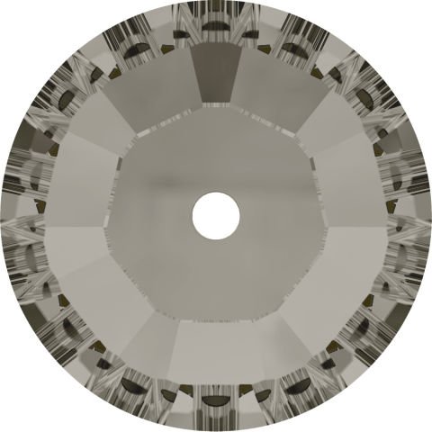 3128 4mm Crystal Satin (001SAT) F - Gray Colored Center Hole Post Stone