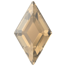 2773 5x3mm Crystal Golden Shadow (001GSHA) Foiled - Diamond Shaped Gold Mini Crystal Stone