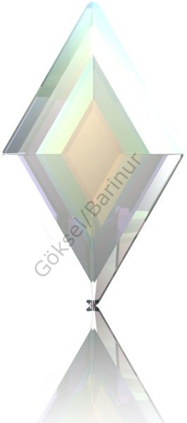 2773 5x3mm Crystal AB (001AB) Foyalı - Baklava Şekilli Janjan Mini Kristal Taş