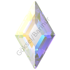 2773 5x3mm Crystal AB (001AB) Foiled - Diamond Shaped Janjan Mini Crystal Stone