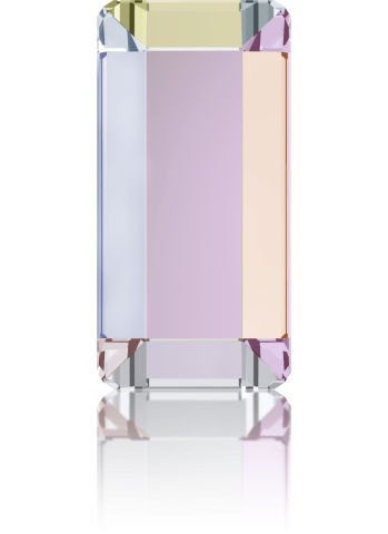 2510 3,7x1,9mm Crystal AB (001AB) Foyalı - Dikdörtgen Şekilli Altı Düz Mini Kristal Taş