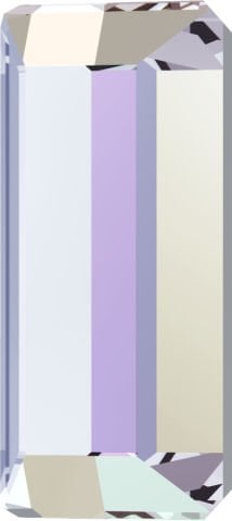 2510 3,7x1,9mm Crystal AB (001AB) Foyalı - Dikdörtgen Şekilli Altı Düz Mini Kristal Taş