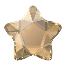 Swarovski 2754 Yıldız 4mm Crystal Golden Shadow (001GSHA) Foyalı - Altın Renkli Mini Kristal Taş