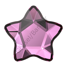 2754 4mm Dark Rose (1201) Foyalı - Koyu Pembe Yıldız Mini Kristal Taş
