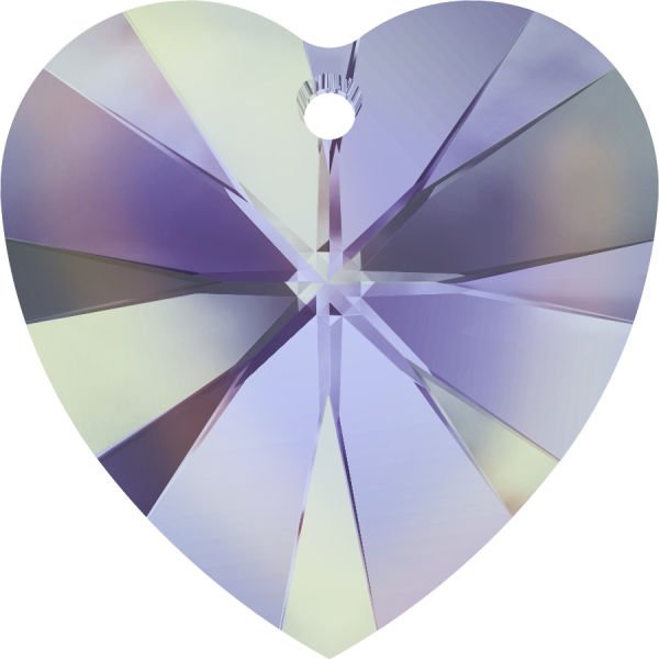 Swarovski 6228 18mm Crystal Vitrail Light (001VL) - Kalp Kolye Ucu