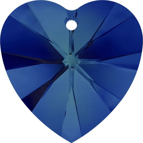 Swarovski 6228 14mm Crystal Bermuda Blue (001BBL) - Kalp Kolye Ucu