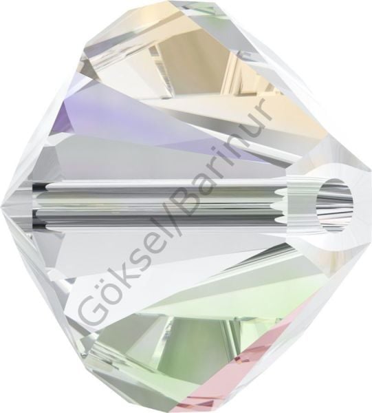 Celestial 3mm Crystal AB (001AB) - Janjan Bicone Kesme Boncuk