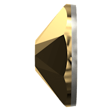 Swarovski 2088 Altı Düz SS16 Crystal Aurum (001AUR) Foyalı - Altın Renkli Kristal Taş