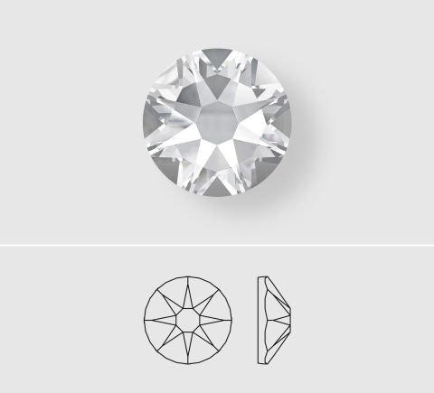 2088 SS20 Crystal Aurum (001AUR) Foyalı - Altın Renkli Altı Düz Camtaş