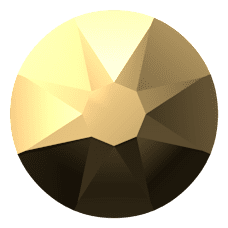 Swarovski 2088 Altı Düz SS20 Crystal Aurum (001AUR) Foyalı - Altın Renkli Kristal Taş