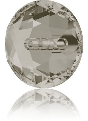 Swarovski 3014 Düğme 16mm Crystal Satin (001SAT) M - Gri Renkli Ortadan Dikilebilir Düğme