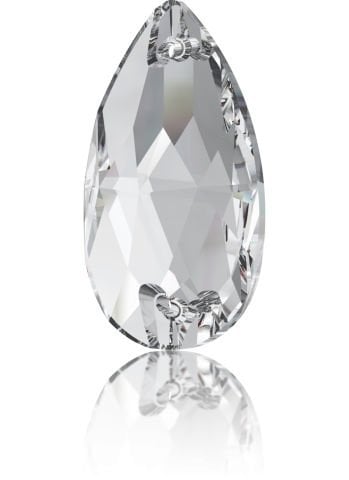 3230 18x10,5mm Crystal (001) F - Damla Şekilli Beyaz Dikme Taş