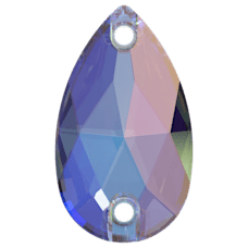 3230 18x10,5mm Crystal AB (001AB) F - Damla Şekilli Janjan Renk Dikme Taş