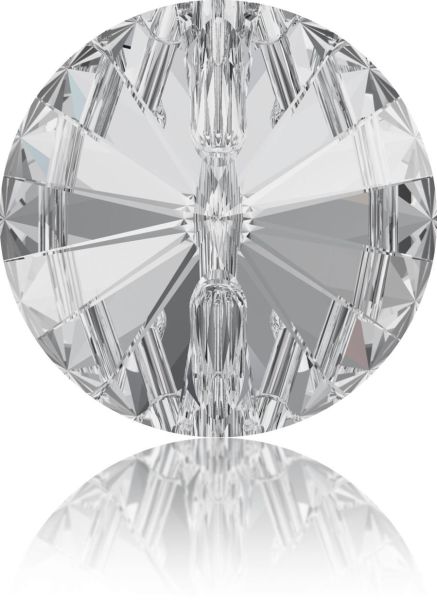 Swarovski 3015 Düğme 18mm Crystal (001) Foyalı - Beyaz Kristal Düğme