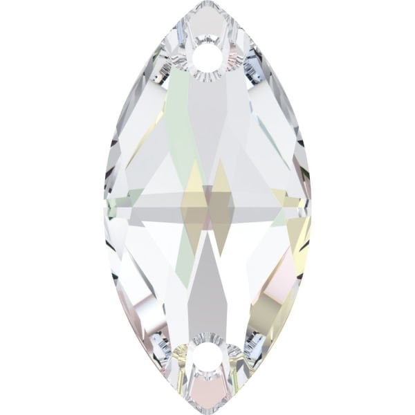 3223 12x6mm Crystal AB (001AB) F - Mekik Dikme Taş