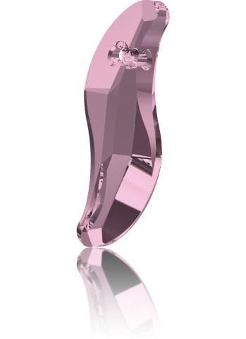 6525 19mm Crystal Astral Pink (001AP) - S Şeklinde Pembe Kolye Ucu