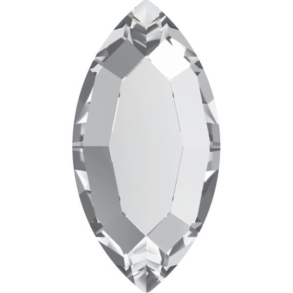 Swarovski 2200 8x4mm Crystal (001) Hotfix Mekik