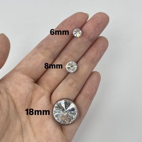 1770/139 Şeffaf Plastik Çerçeveli Swarovski Kristali (001)