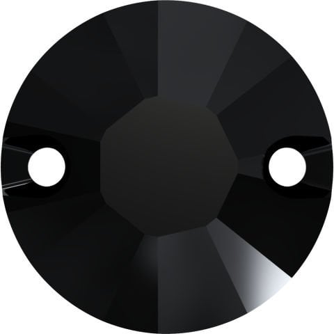 3204 8mm Jet  (280)  Siyah Rengi Yuvarlak Dikme Taş