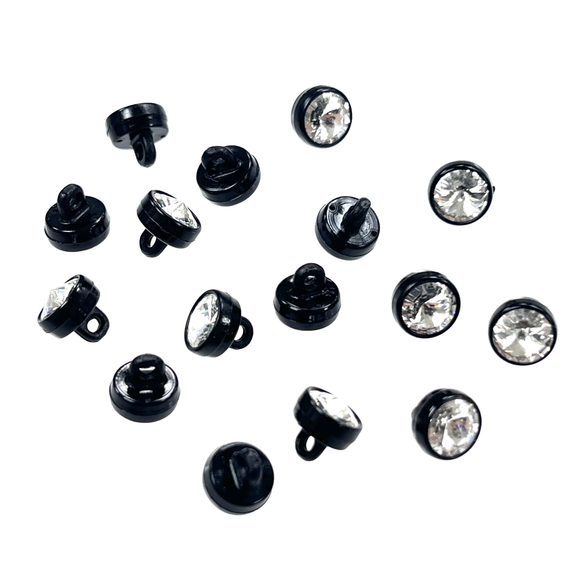 1770/129 Siyah Plastik Çerçeveli Swarovski Kristali (001)