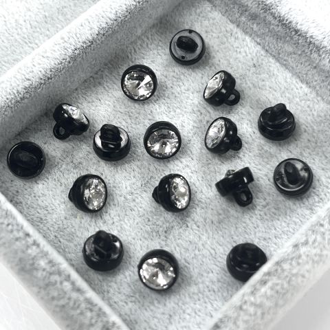 1770/129 Siyah Plastik Çerçeveli Swarovski Kristali (001)