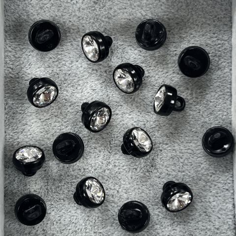 1770/129 Siyah Plastik Çerçeveli Swarovski Kristali (001)