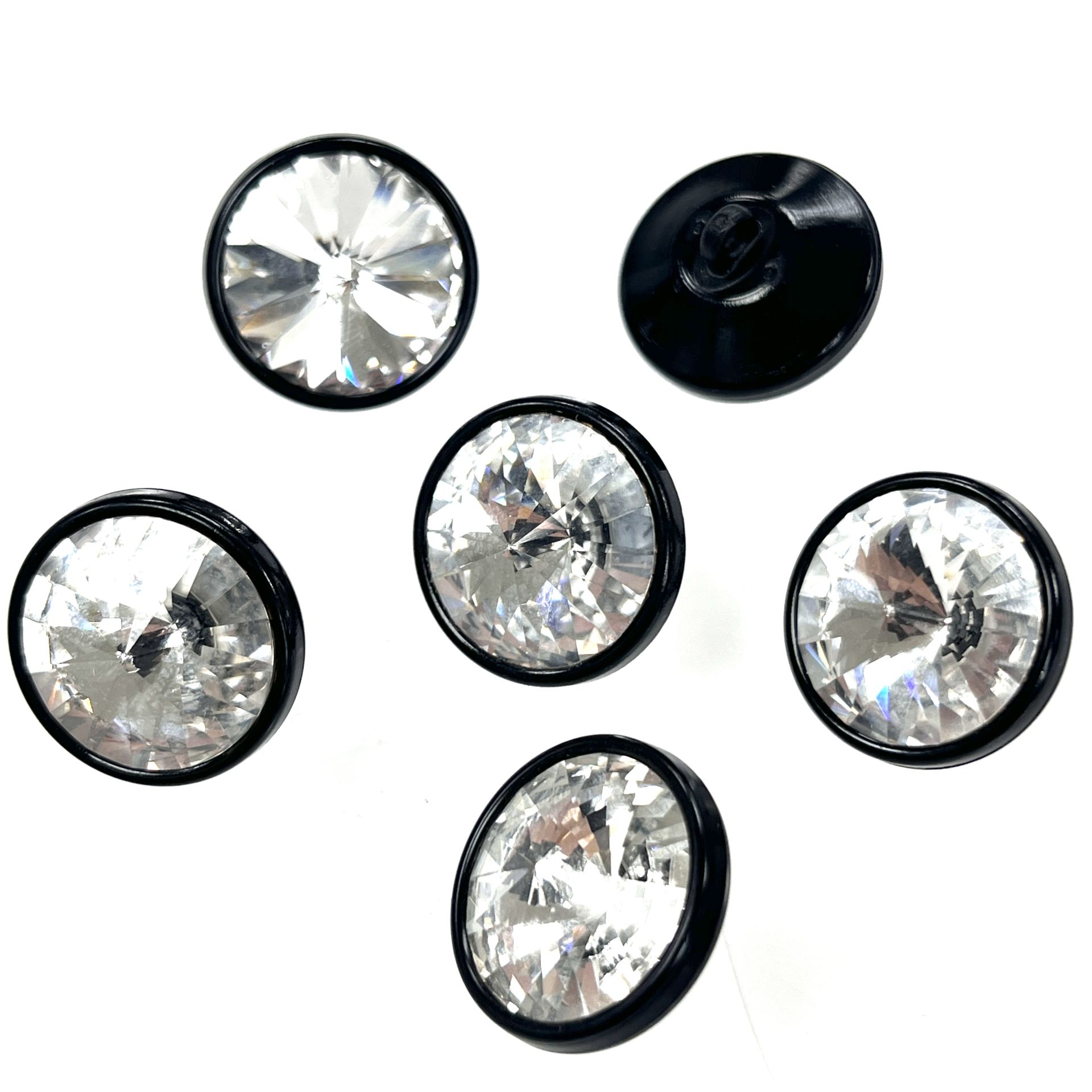 1770/218 Siyah Plastik Çerçeveli Swarovski Kristali (001)