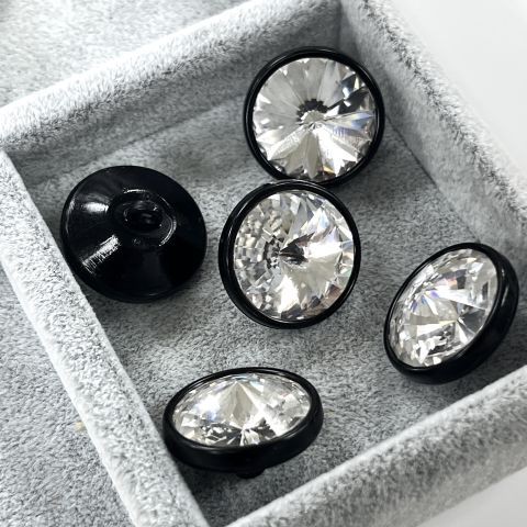 1770/218 Siyah Plastik Çerçeveli Swarovski Kristali (001)