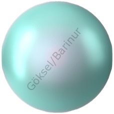 5810 6mm Crystal Irid. Light Turquoise Pearl (001 2028) - Turkuaz İnci Boncuk