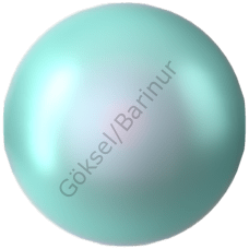 5810 6mm Crystal Irid. Light Turquoise Pearl (001 2028) - Turquoise İnci Bead