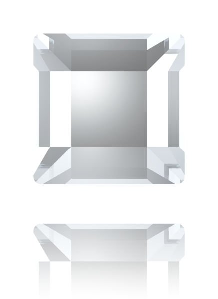 2400 3mm Crystal (001) Hotfix - Kare Şeklinde Ütüyle Yapışan Beyaz Kristal Taş