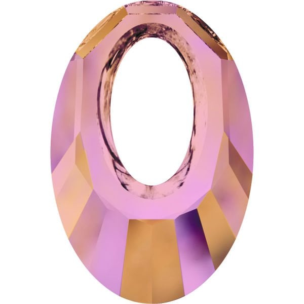 6040 40mm Crystal Astral Pink (001API) - Turuncu Pembe Helios Kolye Ucu