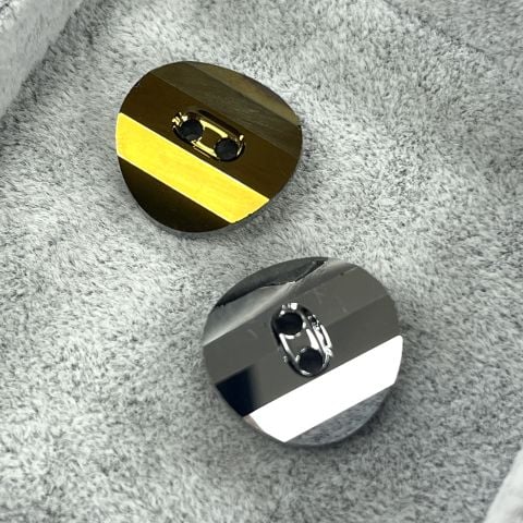 Swarovski 3016 Düğme 16mm Crystal Dorado (001DOR) - Metalik Altın Renkli Kristal Düğme