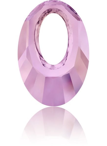 6040 40mm Crystal Lilac Shadow (001LISH) - Altın Işıltılı Leylak Helios Kolye Ucu