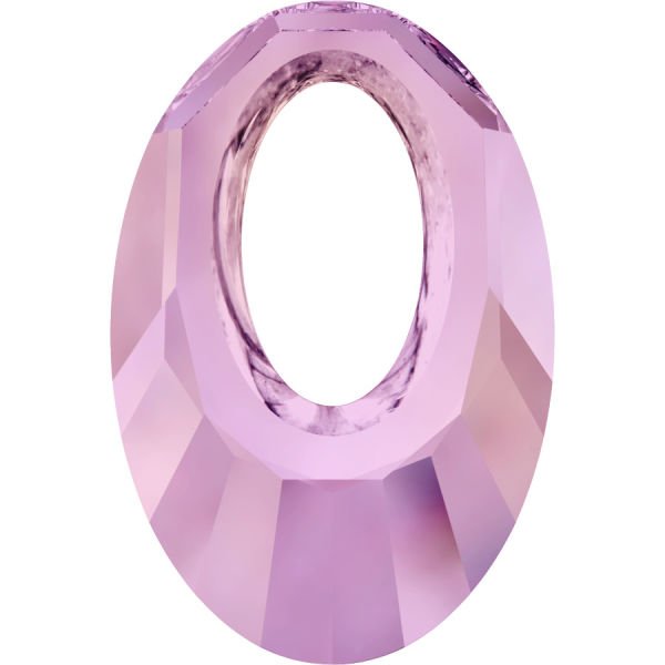 6040 40mm Crystal Lilac Shadow (001LISH) - Altın Işıltılı Leylak Helios Kolye Ucu