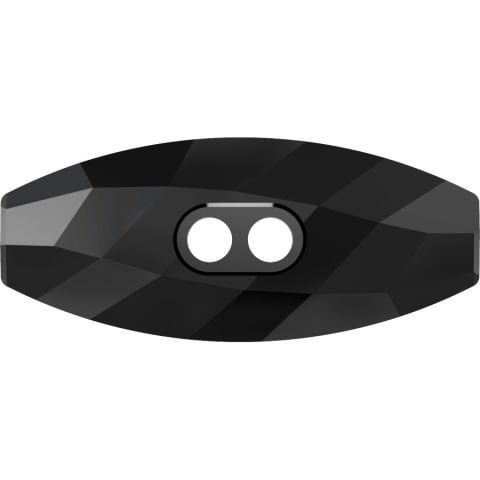 Swarovski 3024 Düğme 23mm Jet (280) Foyasız - Siyah Renkli Düğme